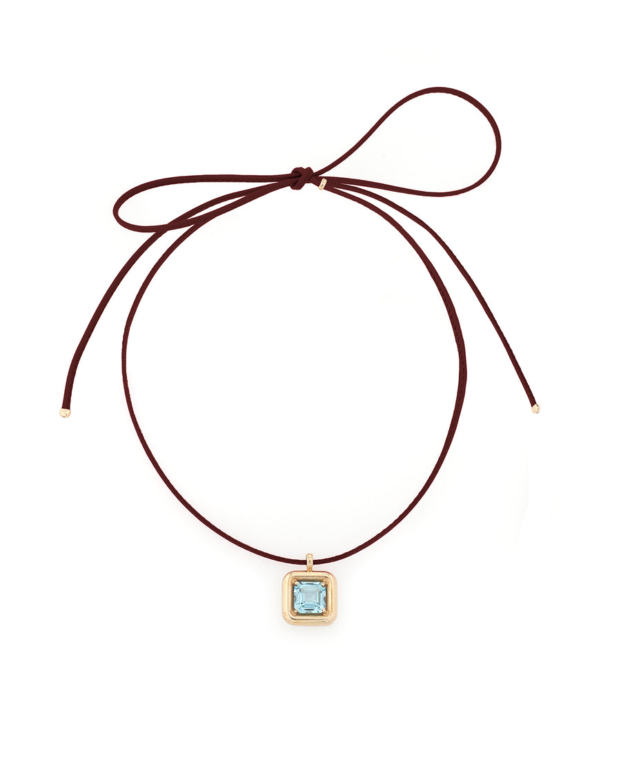 CHOKER WITH TOPAZ PENDANT