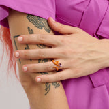 BABY VINE  RING ~ IN ORANGE