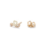BABY HEART SINGLE EARRING IN PANNA