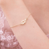 BABY HEART DIAMOND BRACELET IN PANNA
