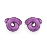 TARALLO EARRINGS IN GLOSSY PURPLE