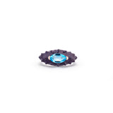BE MARINE RING IN DEEP PURPLE WITH TOPAZ