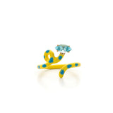 BABY VINE RING "BLUE STARFISH"