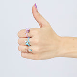 BABY VINE RING ~ IN BABY BLUE