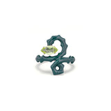 BABY SPINE RING IN TEAL