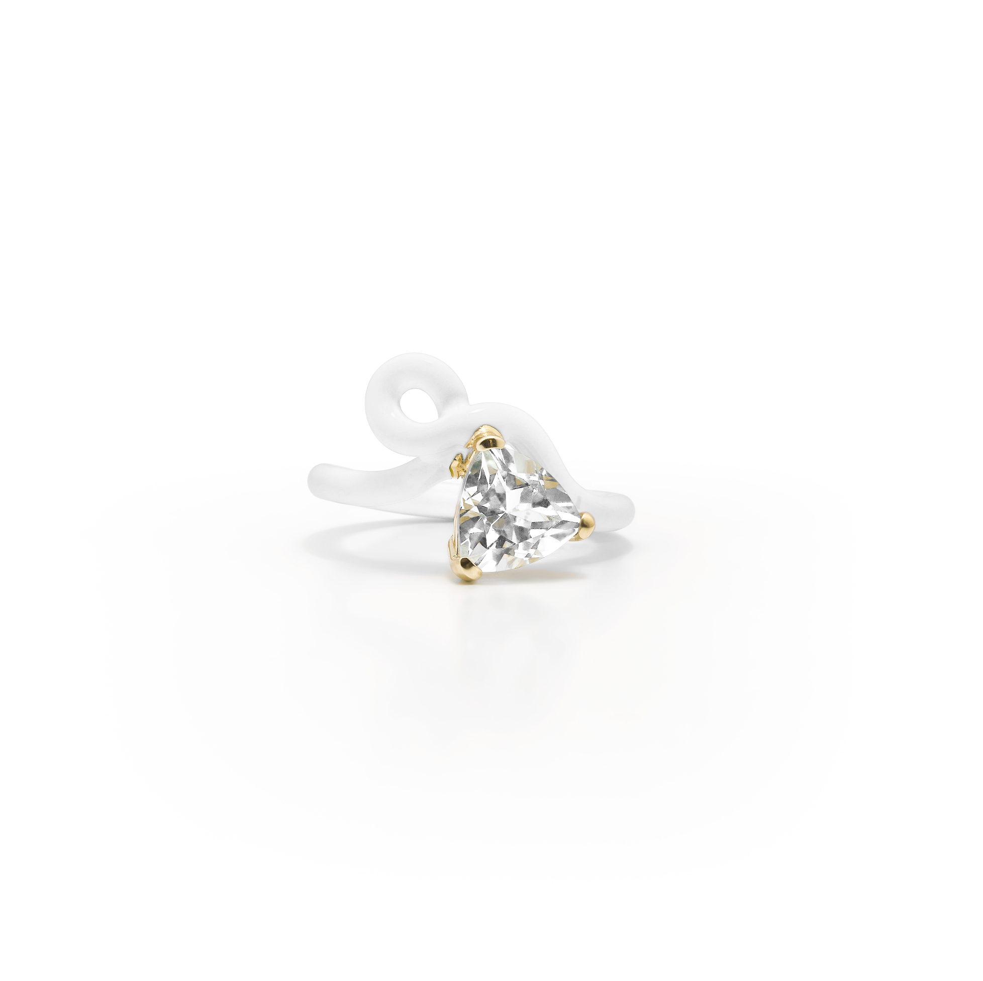 Selection of Jewels with White Enamel – Bea Bongiasca Selection of Jewels with White Enamel – Bea Bongiasca