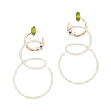 DOUBLE CURL VINE EARRINGS ~ IN PANNA