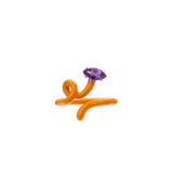 BABY VINE  RING ~ IN ORANGE