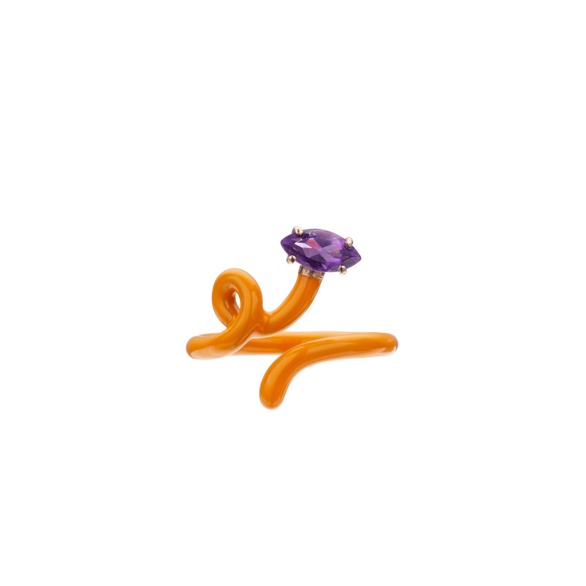 BABY VINE  RING ~ IN ORANGE
