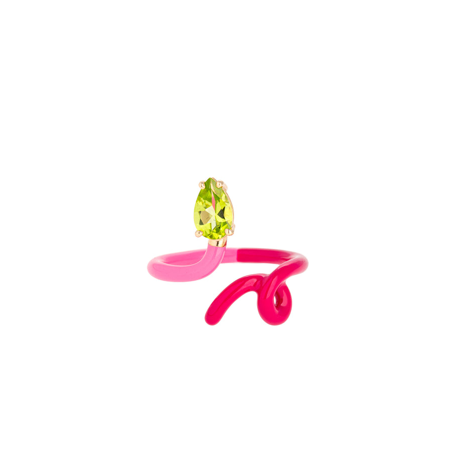 B VINE RING IN PINK AND AMARENA