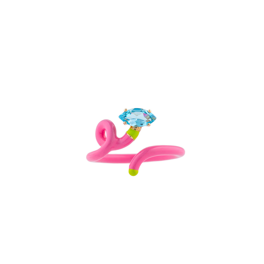 BABY VINE TENDRIL RING HEAD TO TOE IN PINK
