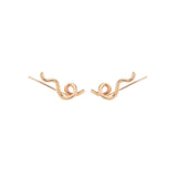 SHORT WAVE EARRINGS ~ IN GOLD