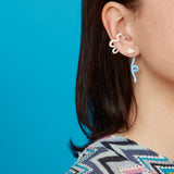 FLOWER EAR CUFF ~ IN WHITE