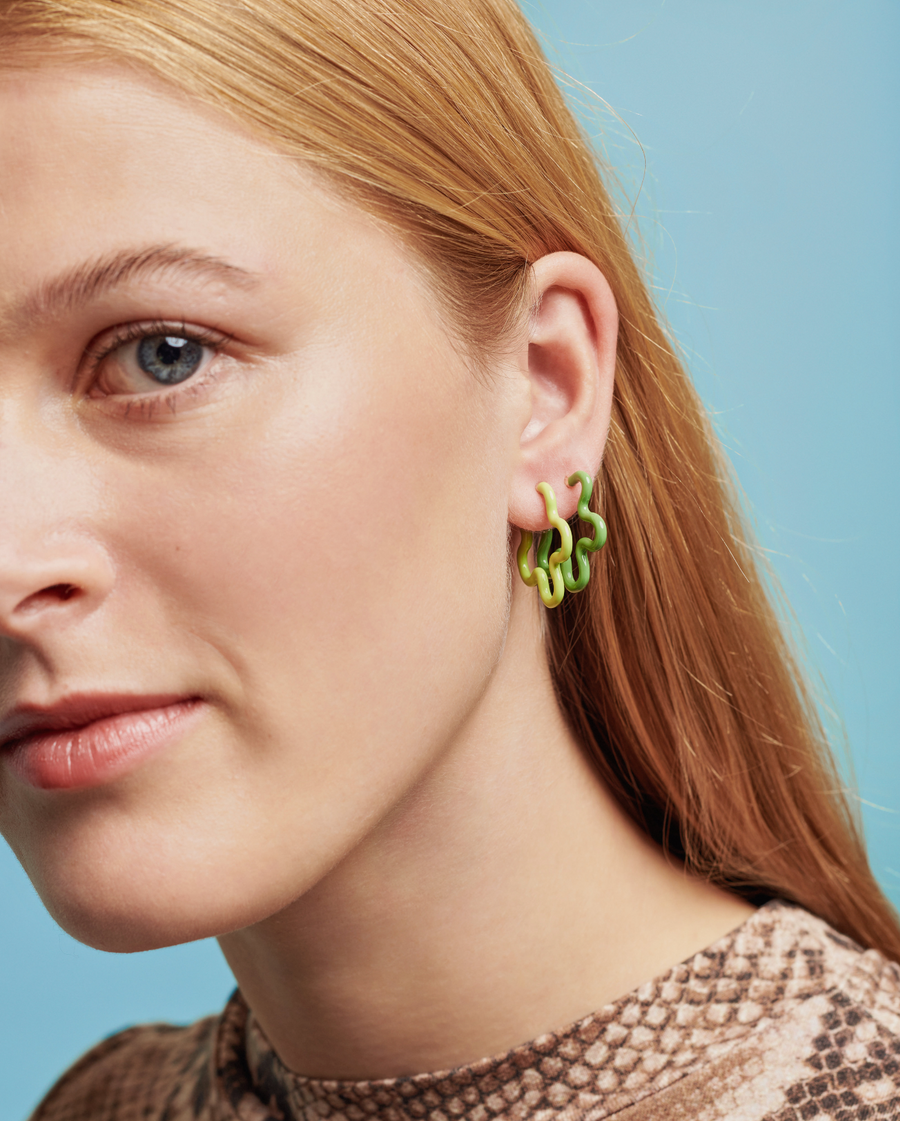 Flower online power earrings