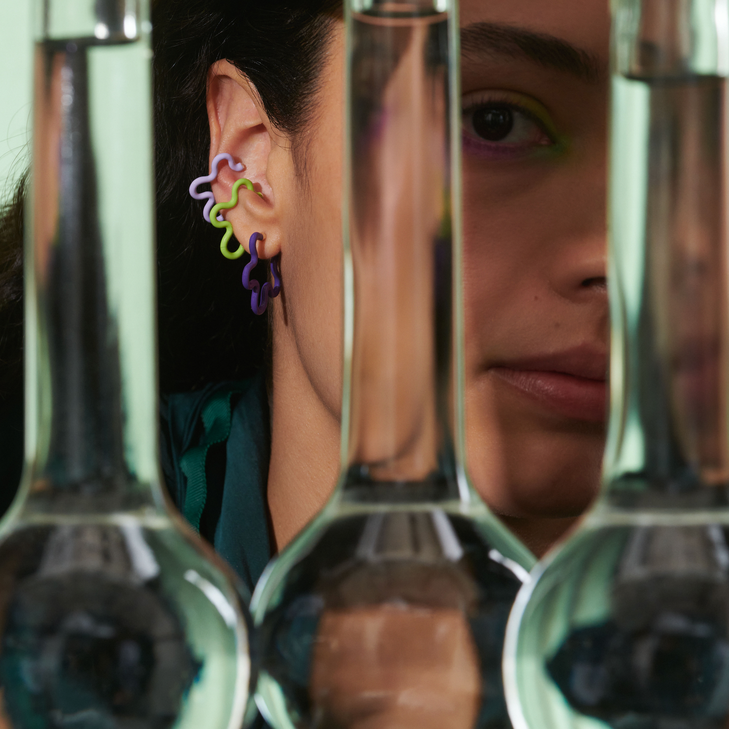 FLOWER EAR CUFF ~ IN LIME GREEN – Bea Bongiasca FLOWER EAR CUFF ~ IN LIME GREEN – Bea Bongiasca