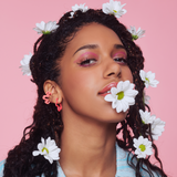 FLOWER EAR CUFF  ~ IN LIGHT PINK