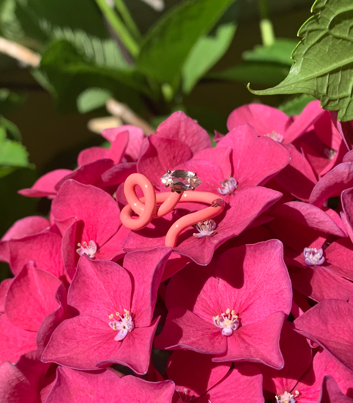BABY VINE RING ~ IN LIGHT PINK – Bea Bongiasca BABY VINE RING ~ IN LIGHT PINK – Bea Bongiasca