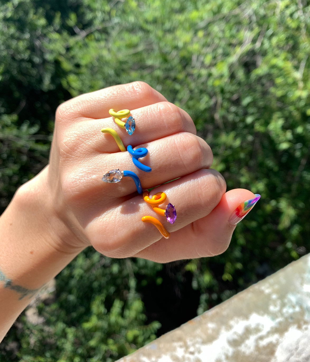 BABY VINE RING ~ IN TURQUOISE – Bea Bongiasca BABY VINE RING ~ IN TURQUOISE – Bea Bongiasca