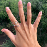 COMPOSABLE VINE RING ~ IN WHITE