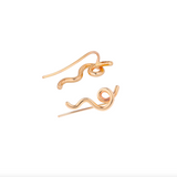 SHORT WAVE EARRINGS ~ IN GOLD