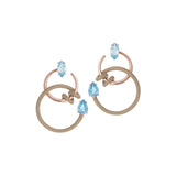 SINGLE CURL VINE EARRINGS ~ IN WARM TAUPE
