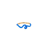 WAVE STACKING RING ~ IN BLUE