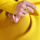 BABY VINE RING ~ IN YELLOW