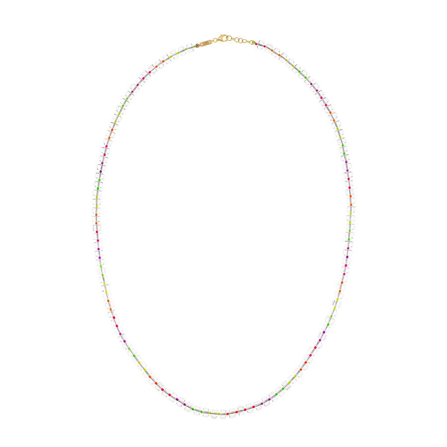 FLUO SUPER LONG BEADED NECKLACE