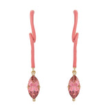 ALICIA EARRINGS IN LIGHT PINK WITH PINK TOURMALINE