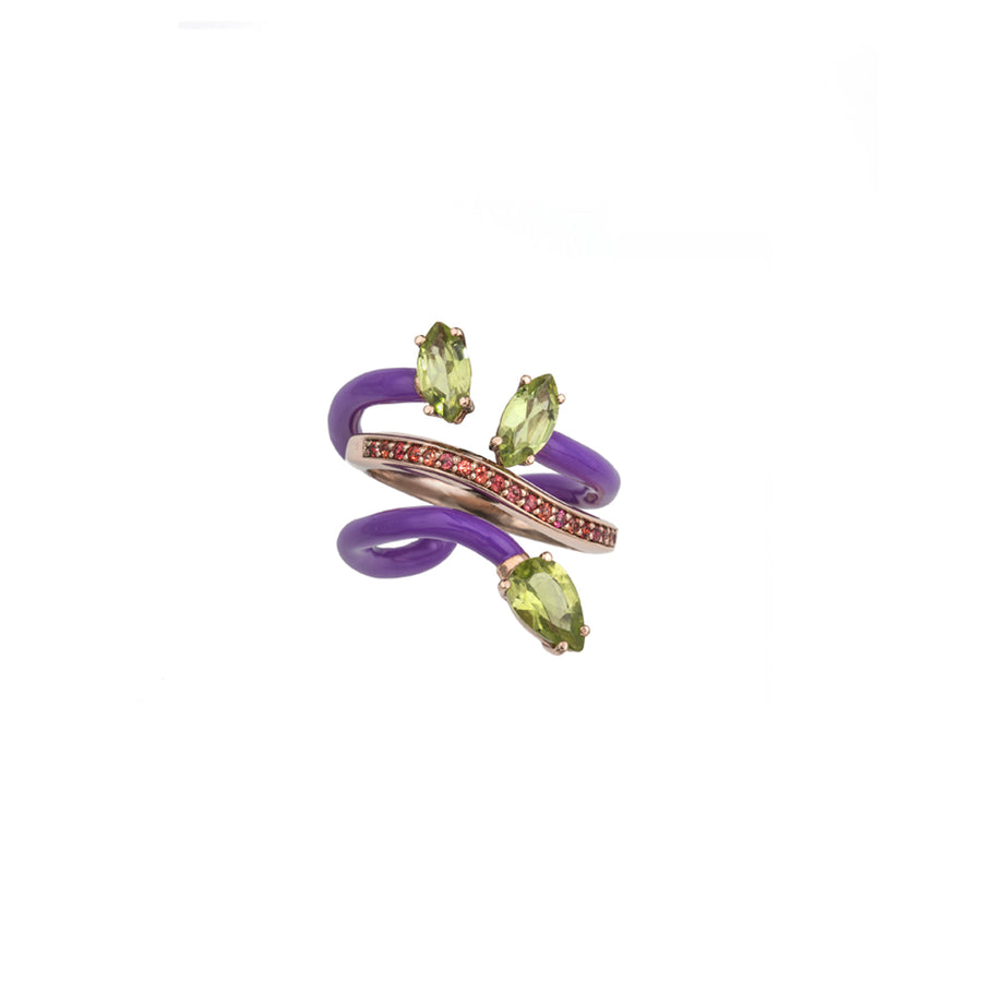 COMPOSABLE VINE RING IN PURPLE