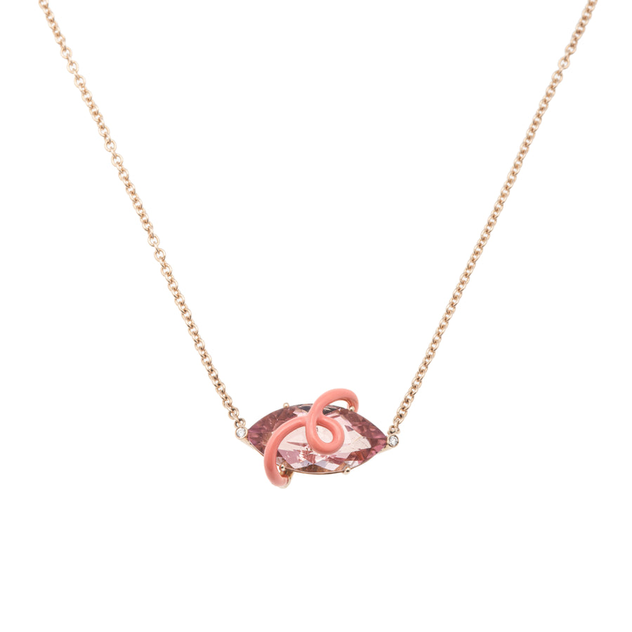 CARMEN NECKLACE IN LIGHT PINK WITH PINK TOURMALINE