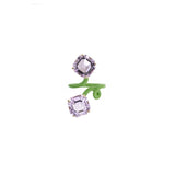 DOUBLE OCTAGON RING ~ IN GREEN