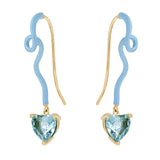 GWEN EARRINGS IN BABY BLUE WITH AQUAMARINE