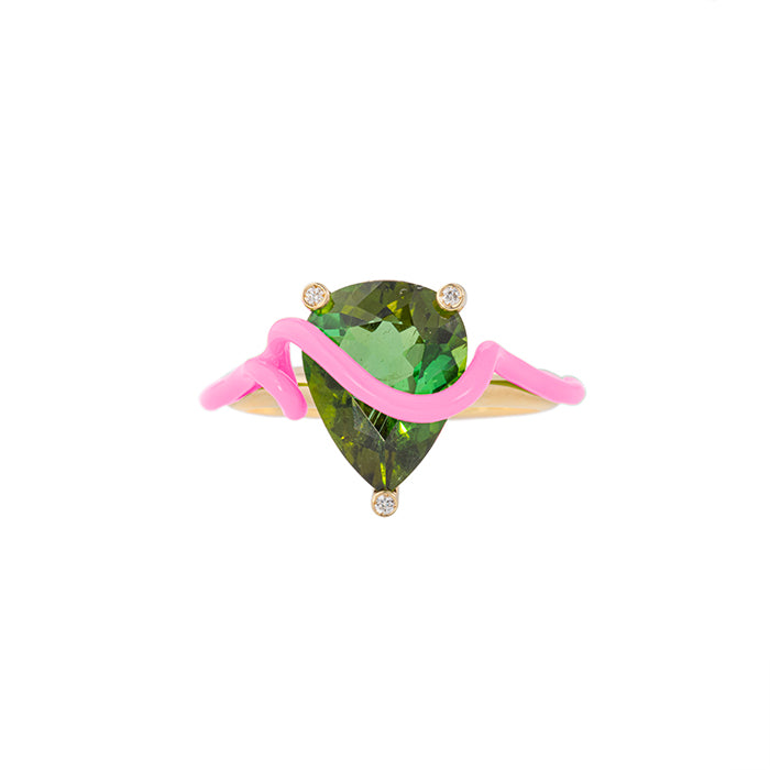 HERMIONE RING IN CANDY ROSE WITH TOURMALINE