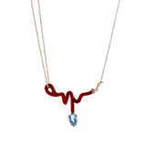 CURL VINE PENDANT IN BURGUNDY