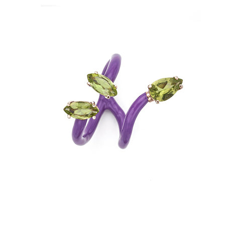 COMPOSABLE VINE RING IN PURPLE