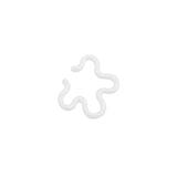 FLOWER EAR CUFF ~ IN WHITE